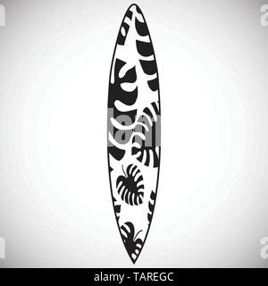 Tavola da surf icone sullo sfondo per la progettazione grafica e web. Vettore semplice segno. Concetto di Internet il simbolo per il sito web o il pulsante mobile app. Illustrazione Vettoriale