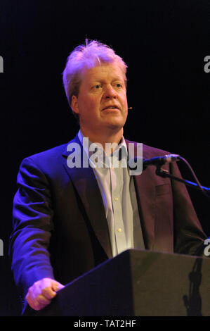 Earl Charles Spencer at the Cheltenham Festival della Letteratura, 9 ottobre 2014 Foto Stock