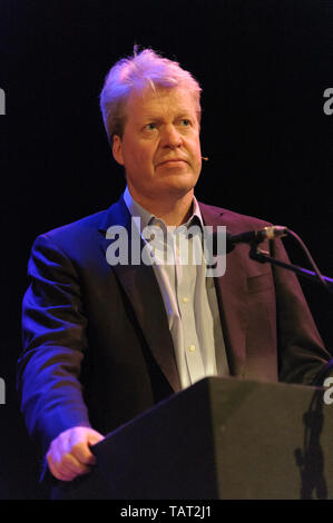 Earl Charles Spencer at the Cheltenham Festival della Letteratura, 9 ottobre 2014 Foto Stock