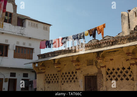 I tetti di Udaipur Foto Stock