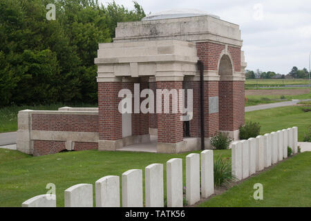 Cimitero Cimitero Ypres Ieper Belgio Foto Stock