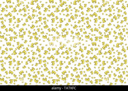 Sterlina inglese moneta. Il denaro cadono seamless pattern. illustrazione vettoriale Illustrazione Vettoriale