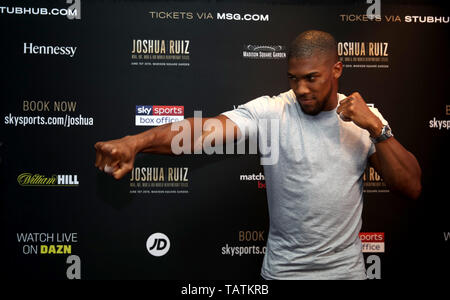 Anthony Joshua a Mondrian Park Avenue, New York. Foto Stock