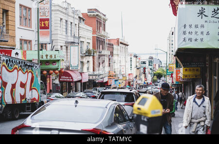 San Francisco quartiere Chinatown Foto Stock
