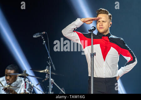 Brighton, Regno Unito. 27 Maggio, 2019. Brighton, Regno Unito. Lunedì 27 maggio 2019. Olly Murs effettuando al Centro di Brighton, Credito: Jason Richardson/Alamy Live News Foto Stock