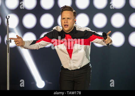 Brighton, Regno Unito. 27 Maggio, 2019. Brighton, Regno Unito. Lunedì 27 maggio 2019. Olly Murs effettuando al Centro di Brighton, Credito: Jason Richardson/Alamy Live News Foto Stock