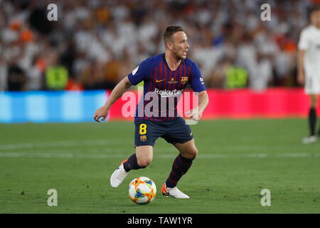 Sevilla, Spagna. 25 Maggio, 2019. Arthur Melo (Barcellona) Calcio/Calcetto : Spagnolo 'Copa del Rey' partita finale tra FC Barcelona 1-2 FC Villarreal CF presso i seguenti luoghi di interesse: Stadio Benito Villamarin in Sevilla, Spagna . Credito: Mutsu Kawamori/AFLO/Alamy Live News Foto Stock