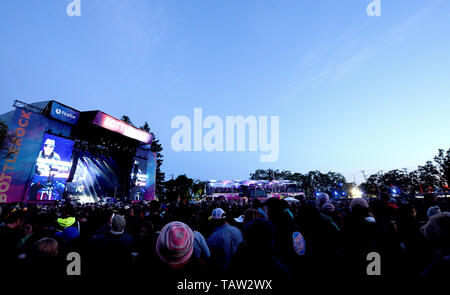 NAPA Valley, California - 26 Maggio: Atmopshere/folla durante BottleRock Napa Valley 2019 a Napa Valley Expo il 26 maggio 2019 in Napa California. Foto: imageSPACE/MediaPunch Foto Stock