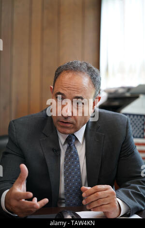 Pechino, USA. 23 Maggio, 2019. LHTC CEO James Kail parla durante un'intervista in Stahlstown, Pennsylvania, Stati Uniti, 23 maggio 2019. Credito: Liu Jie/Xinhua/Alamy Live News Foto Stock