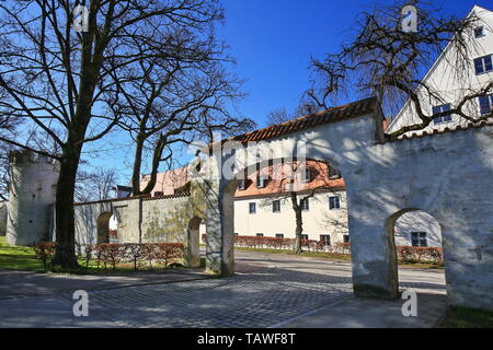 Stadtmauer monumenti di Landsberg am Lech Foto Stock