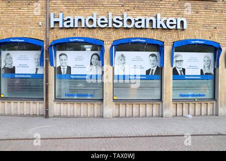 JONKOPING, Svezia - 25 agosto 2018: Handelsbanken banca in Jonkoping, Svezia. Si tratta di una delle più grandi banche in Svezia con 460 posizioni. Foto Stock
