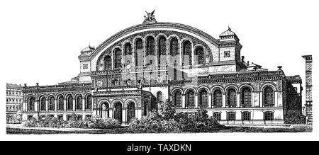 Berliner Bauwerke, Anhalter Bahnhof, 19. Jahrhundert, Berlino, Deutschland, Europa Foto Stock