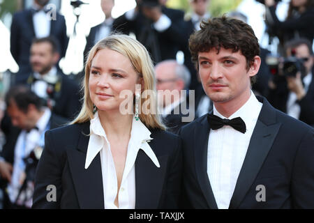 CANNES, Francia - 25 Maggio: Virginie Efira e Niels Schneider assistere alla cerimonia di chiusura del 72a Cannes Film Festival (credito: Mickael Chavet/Proje Foto Stock