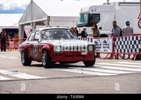 Ford Escort RS in spirito di montjuic circuito di Barcellona auto show. Foto Stock