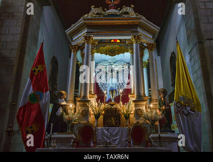 Interno della Basilica Cattedrale di Nostra Signora della Pace (Cattedrale di Potosí), Potosí, Bolivia Foto Stock