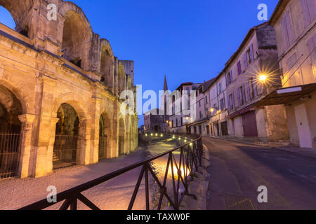 Anfiteatro di Arles, Francia Foto Stock