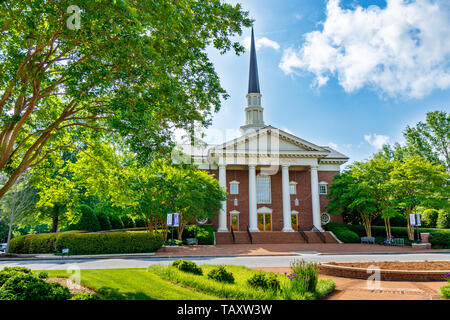 GREENVILLE, SC, Stati Uniti d'America - 2 maggio: Daniel cappella a Furman University il 2 maggio 2019 a Greenville, nella Carolina del Sud. Foto Stock