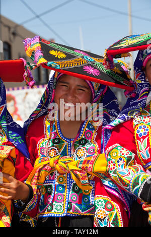 Dimostrazione a Arequipa contro l aborto Foto Stock