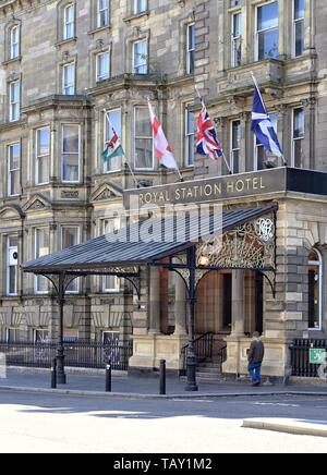 Il Royal Station Hotel a Newcastle upon Tyne Foto Stock
