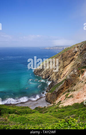 La grande spiaggia di Greve su Sark - Isole del Canale Foto Stock