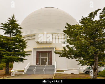 Cupola che ospita i 120 pollici Shane telescopio al Lick Observatory - Mount Hamilton, San Jose, CA Foto Stock