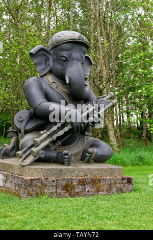 Il gruppo di musica e danza Ganeshas Foto Stock