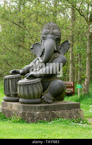 Il gruppo di musica e danza Ganeshas Foto Stock