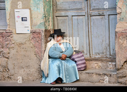 Cholita, Potosí, Bolivia Foto Stock