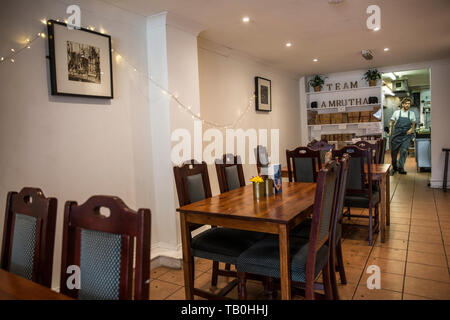 Amrutha Lounge, vegan food Earlsfield, a sud-ovest di Londra, England, Regno Unito Foto Stock