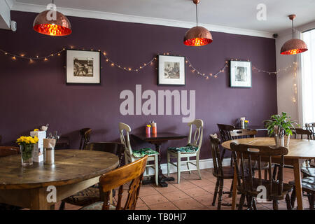 Amrutha Lounge, vegan food Earlsfield, a sud-ovest di Londra, England, Regno Unito Foto Stock