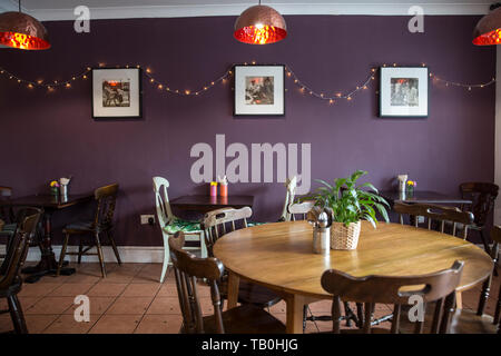 Amrutha Lounge, vegan food Earlsfield, a sud-ovest di Londra, England, Regno Unito Foto Stock