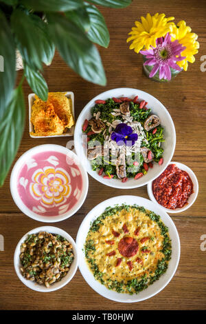 Amrutha Lounge, vegan food Earlsfield, a sud-ovest di Londra, England, Regno Unito Foto Stock