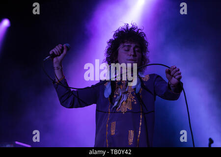 Lead singer Josh Kiszka - Greta Van Fleet effettuare a Toronto, Canada Foto Stock