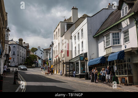 Lyme Regis, cittadina balneare sulla costa Jurassic impostato tra le contee di West Dorset e East Devon, Inghilterra, Regno Unito Foto Stock