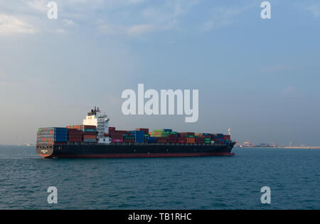 La MV potenza del Nord passando attraverso lo Stretto di Malacca nel sud-est asiatico Foto Stock