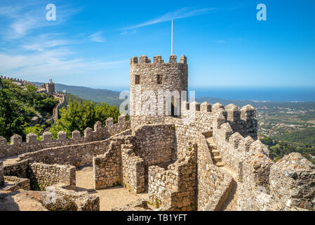 Castello dei Mori a Sintra, Portogallo Foto Stock