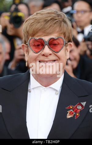 16 maggio 2019 - Cannes, Francia - ''Rocketman " Red Carpet - Cannes 2019 : Sir Elton John assiste lo screening di ''Rocketman'' durante la 72annuale di festival di pellicola di Cannes il 16 maggio 2019 a Cannes, Francia. (Credito Immagine: © Federico InjimbertZUMA filo) Foto Stock