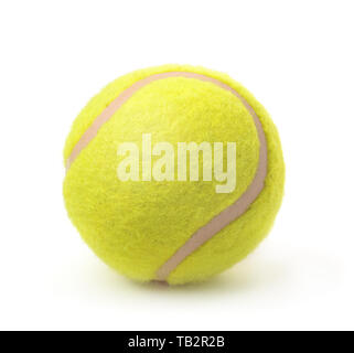 New classic single palla da tennis isolato su bianco Foto Stock
