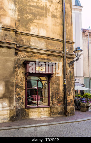 Una tipica vista in citta' vecchia di Cracovia Foto Stock