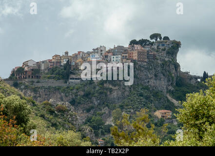 Castelmola, Taormina, Provincia di Messina, Sicilia, Italia Foto Stock