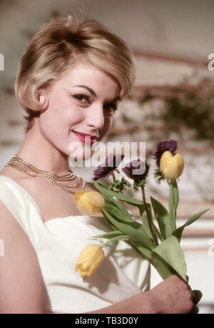 Margit Saad, deutsche Schauspielerin und Regisseurin, Deutschland frühe 1960er Jahre. Attrice tedesca e regista cinematografica Margit Saad, Germania primi 1960s. Foto Stock