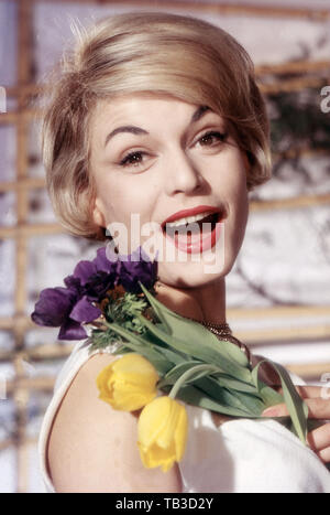 Margit Saad, deutsche Schauspielerin und Regisseurin, Deutschland frühe 1960er Jahre. Attrice tedesca e regista cinematografica Margit Saad, Germania primi 1960s. Foto Stock