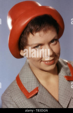 Ruth Stephan, deutsche Schauspielerin und Kabarettistin, Deutschland ca. 1959. Attrice tedesca e cabarettista, Germania ca. 1959. Foto Stock