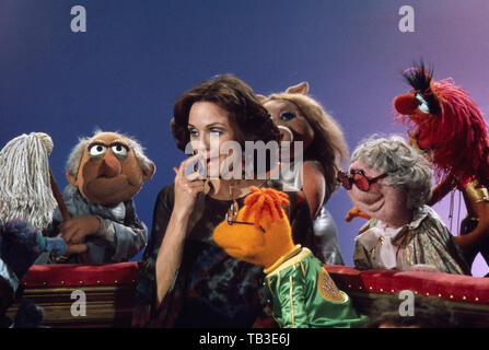 Il Muppet Show, Fernsehserie, USA/Großbritannien 1976 - 1981, Comedyshow mit Puppen und Gaststar Valerie Harper Foto Stock