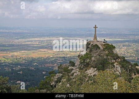 20.10.2016, Felanitx, Maiorca, Spagna - Santuario di Santuari de Sant Salvador sulla costa est dell'isola. Fondata nel 1342, il monastero è locat Foto Stock