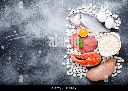 Naturali fonti alimentari di potassio Foto Stock