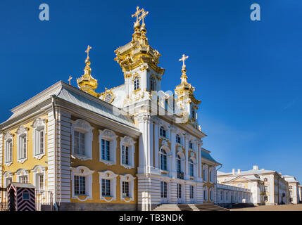 Il Grand Palace di Peterhof. San Pietroburgo. La Russia Foto Stock