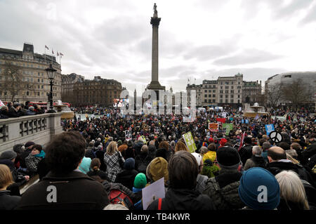 CND Trident rally, Londra, Febbraio 2016 Foto Stock