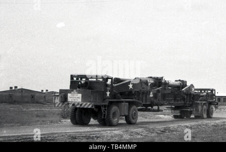 Esercito USA / Stati Uniti esercito Atomkanone M65 280 mm / Cannone atomico M65 11 pollici Annie atomico Foto Stock