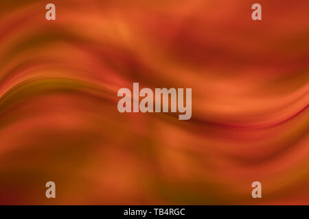 Abstract ambra rosso sfondo ondulate. Foto Stock